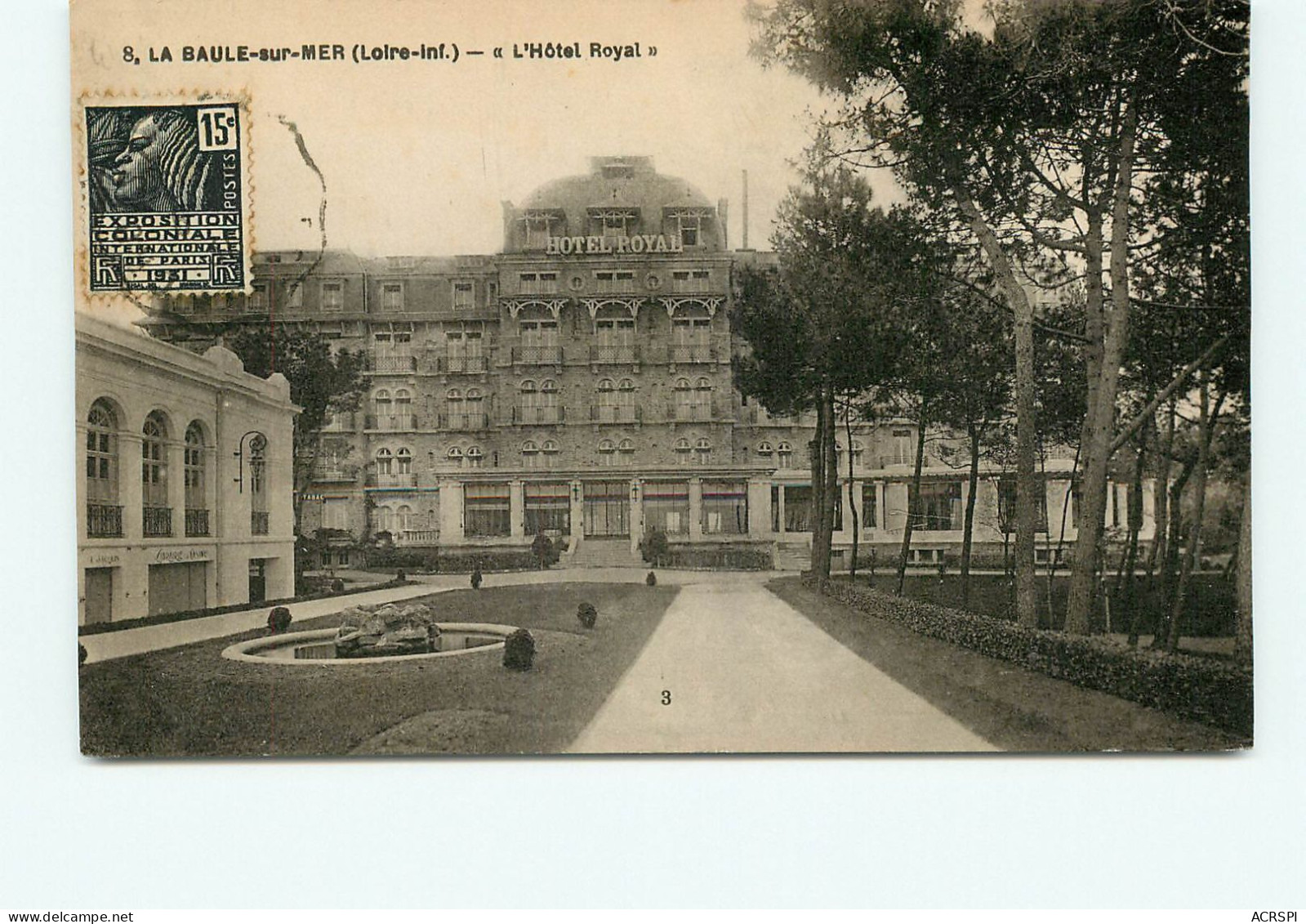 LA BAULE Hotel Royal  (scan Recto-verso) QQ 1191 - La Baule-Escoublac