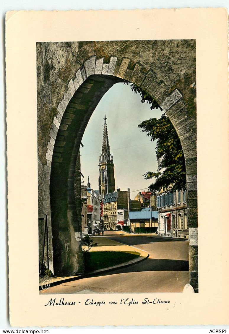 MULHOUSE  échapée Vers L'église  (scan Recto-verso) QQ 1190 - Mulhouse