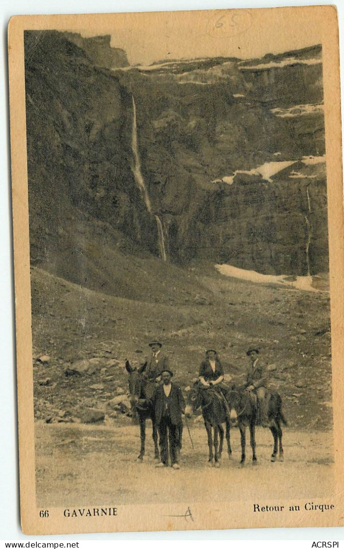 GAVARNIE Retour Au Cirque  ( Scan Recto Verso)   QQ 1183 - Gavarnie