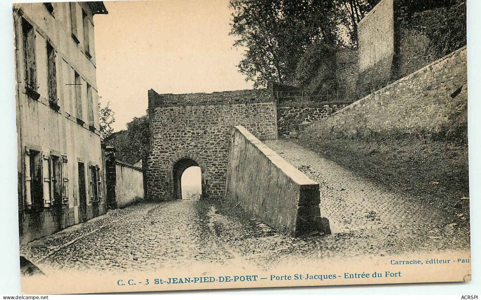 SAINT JEAN PIED DE PORT Entrée Du Fort (scan Recto-verso) QQ 1179 - Saint Jean Pied De Port