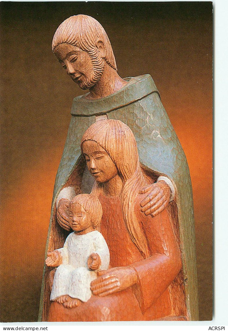 LILLE . DIOCESE DE LILLE . VIERGE A L ENFANT  Yves Le Pape Sculpteur Tours  Art Religieux  (scan Recto-verso) QQ 1173 - Lille