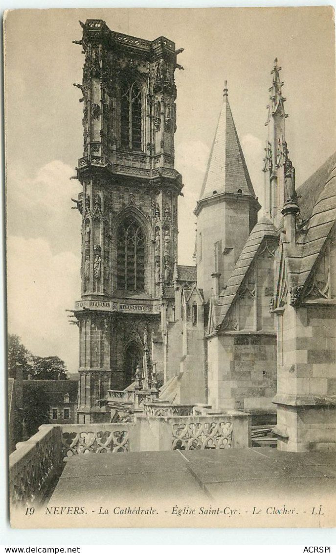 NEVERS La Cathedrale  (scan Recto-verso) QQ 1172 - Nevers