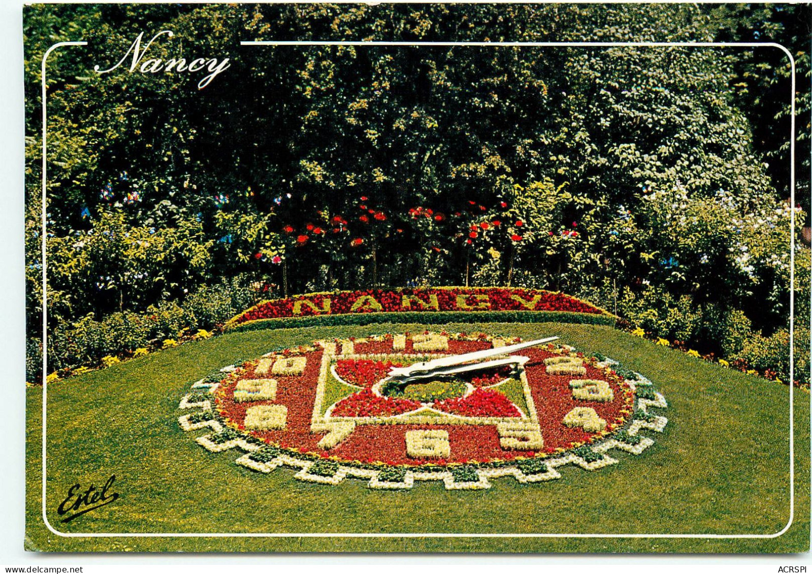 NANCY PARC DE LA PEPINIERE HORLOGE FLORALE     (scan Recto-verso) QQ 1167 - Nancy