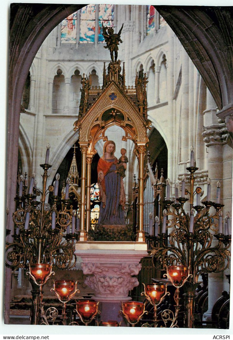 51 . L'EPINE . STATUE DE NOTRE DAME DE L'EPINE . VIERGE A L'ENFANT   (scan Recto-verso) QQ 1164 - L'Epine