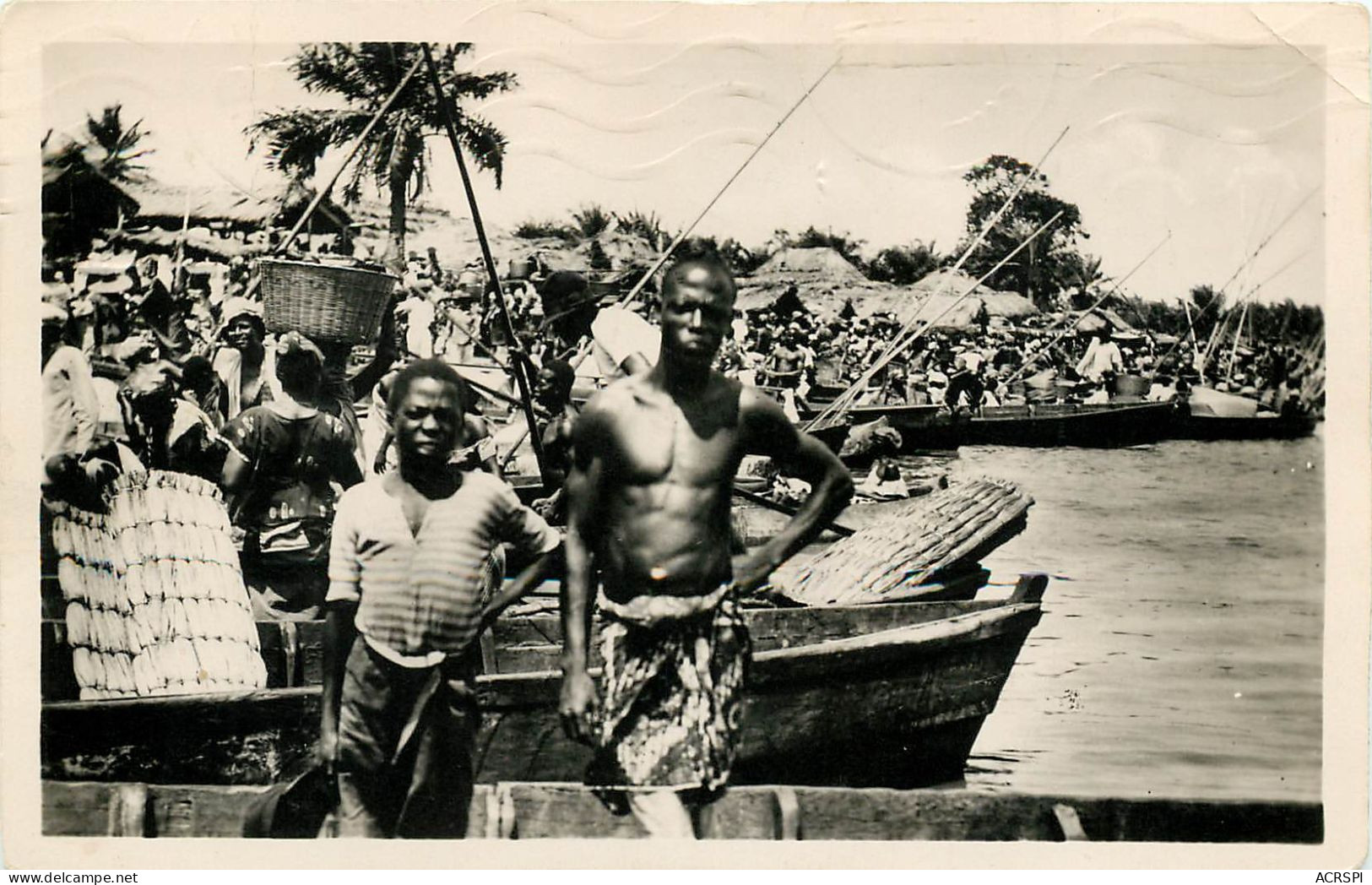 BENIN  COTONOU  Le Marché Lagunaire  (scan Recto-verso) QQ 1159 - Benín