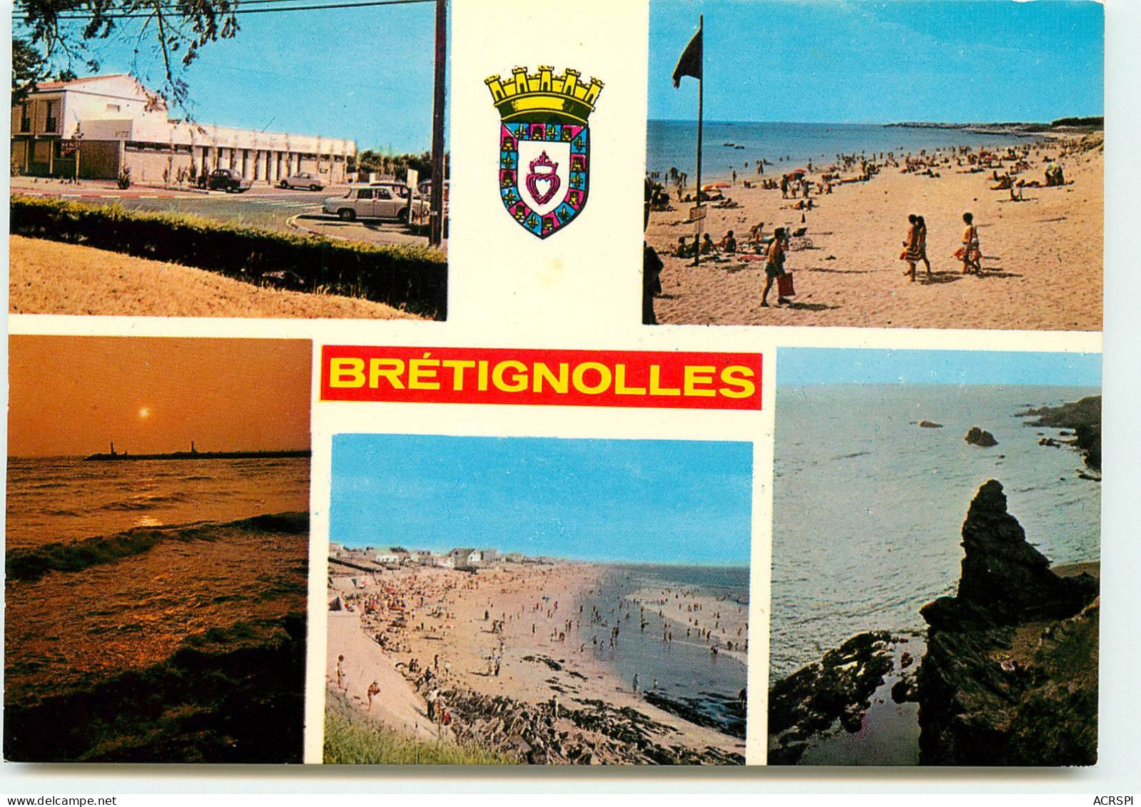 BRETIGNOLLES SUR MER La Poste Plage De La Parée, Rocher Ste Véronique, Plage Des Dunes  QQ 1199 - Bretignolles Sur Mer