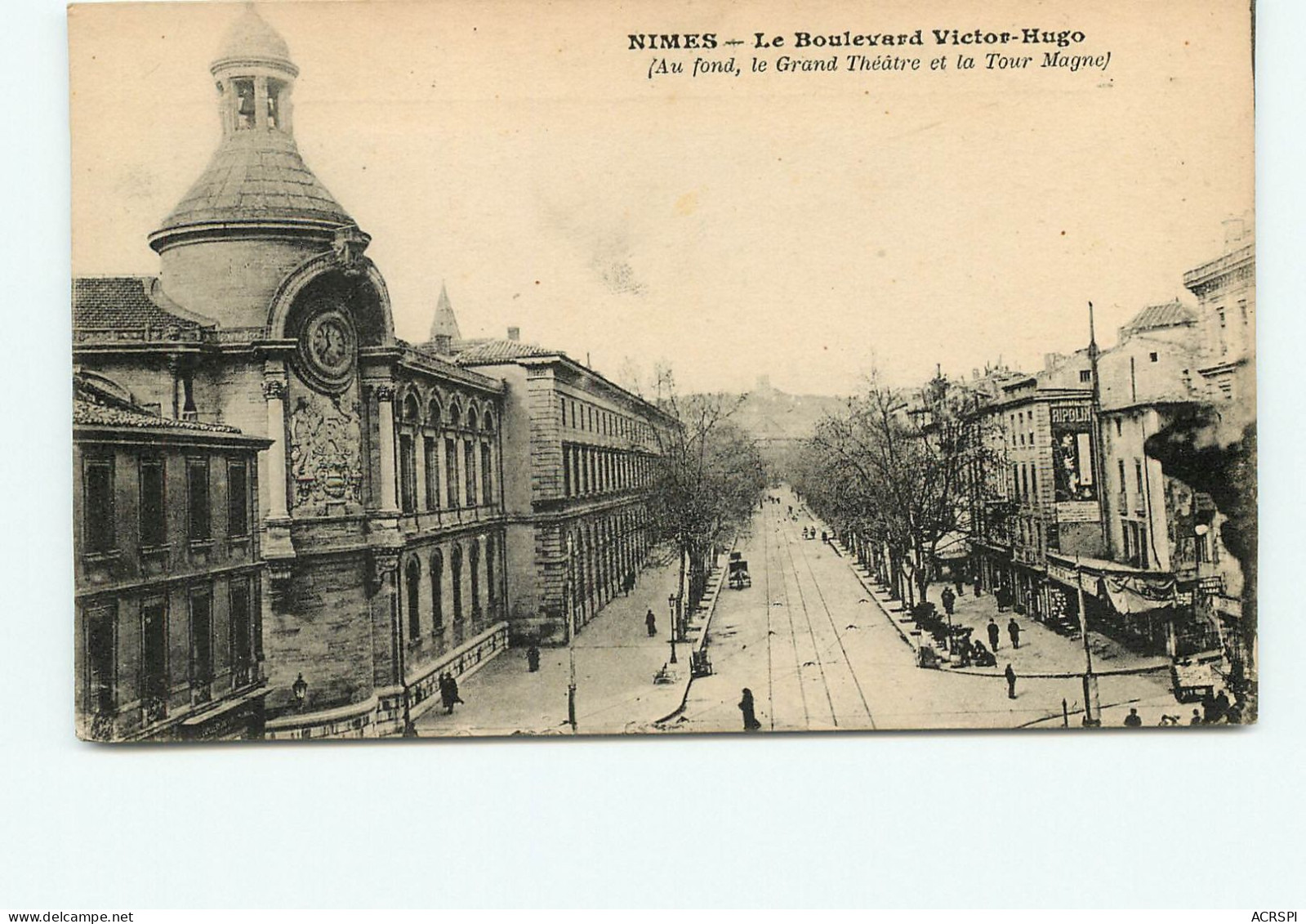 NIMES  Le  Boulevard Victor HUGO    (scan Recto-verso) QQ 1194 - Nîmes