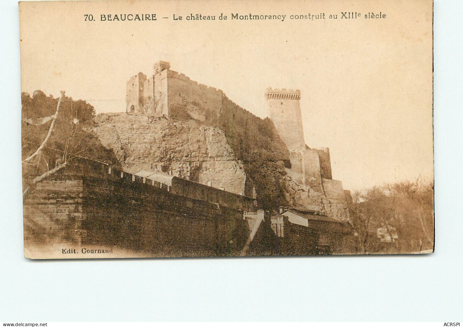 BEAUCAIRE  Le Chateau De Montmorency  (scan Recto-verso) QQ 1194 - Beaucaire