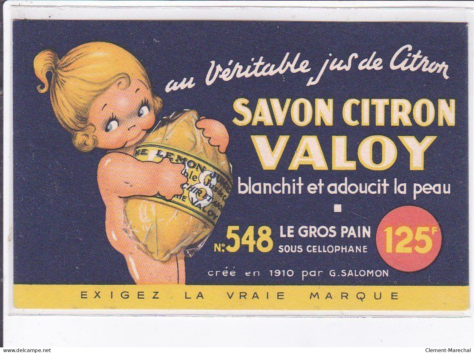 PUBLICITE : Le Savon Citron Valoy (illustrée Par Béatrice Mallet) -  Très Bon état - Publicidad