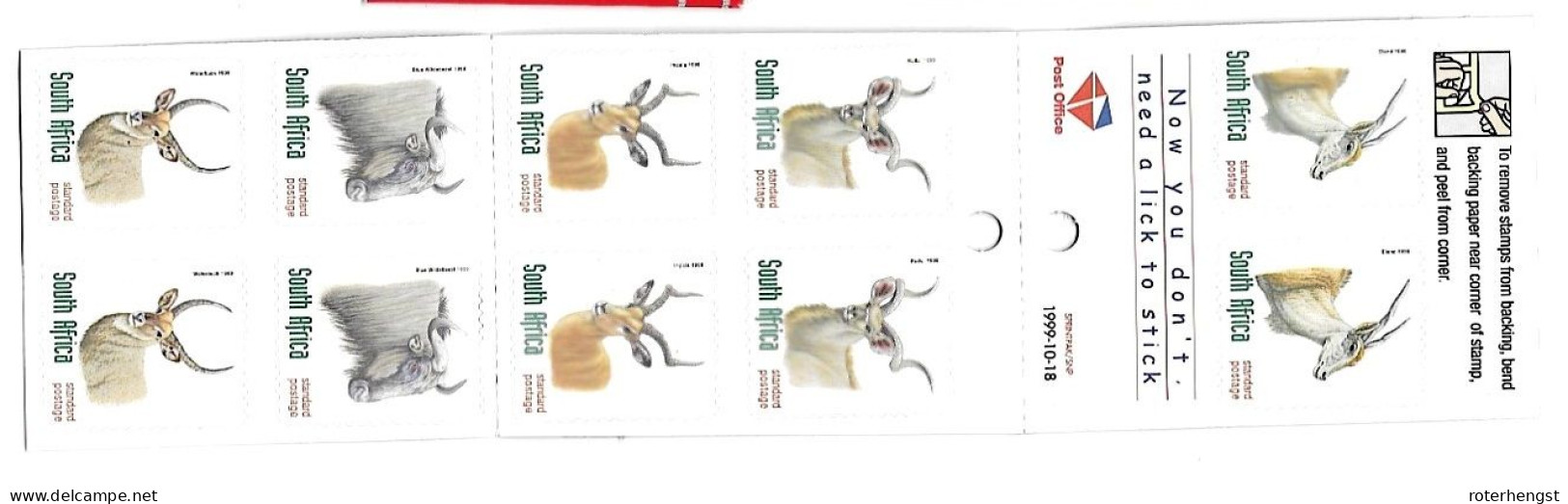 South Africa Booklet Mnh ** 1998 - Postzegelboekjes