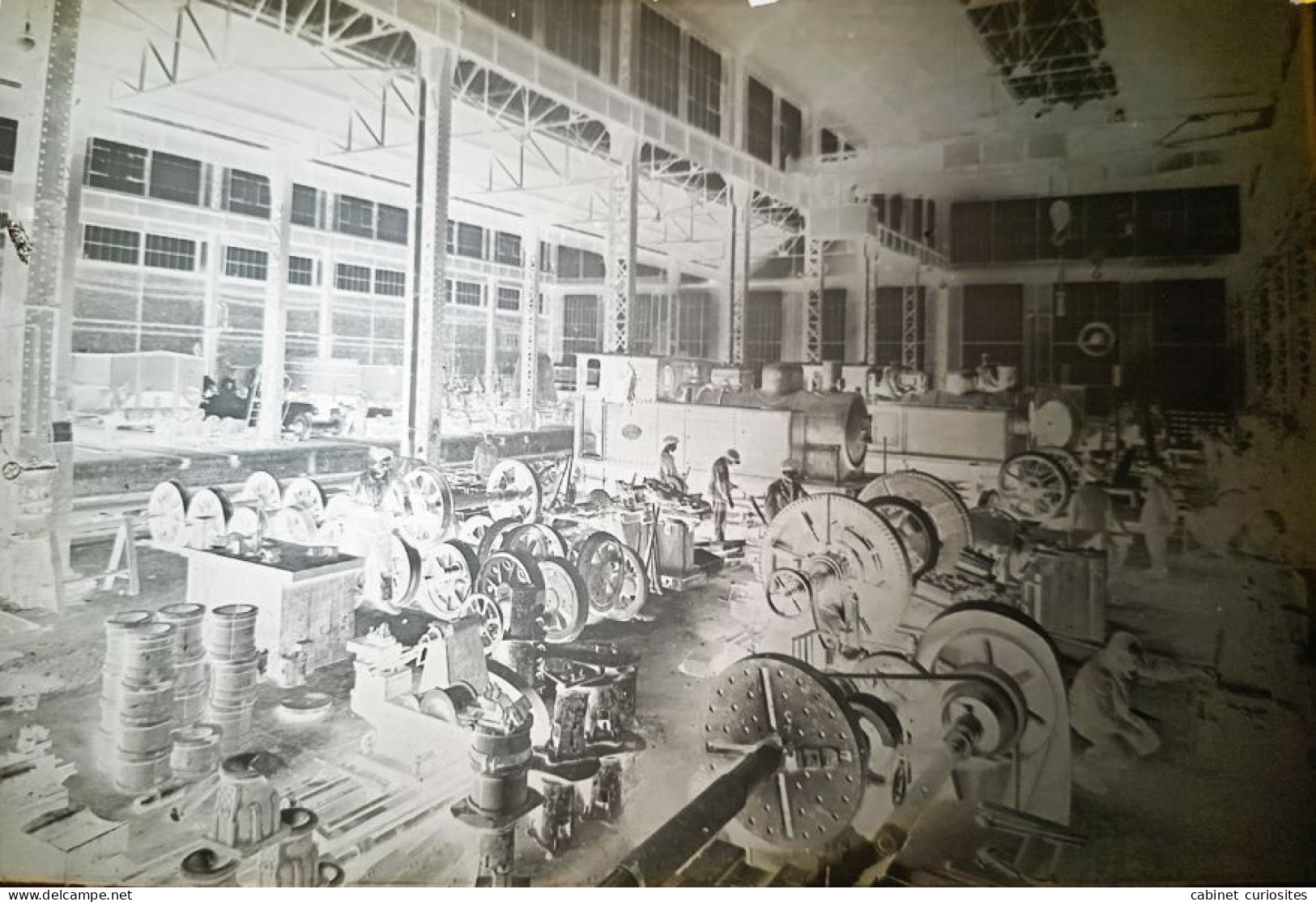 Métier Industrie Intérieur D'Usine - Aciéries De Micheville - Atelier De Réparation Du Matériel Roulant AVEC SON NÉGATIF - Industry