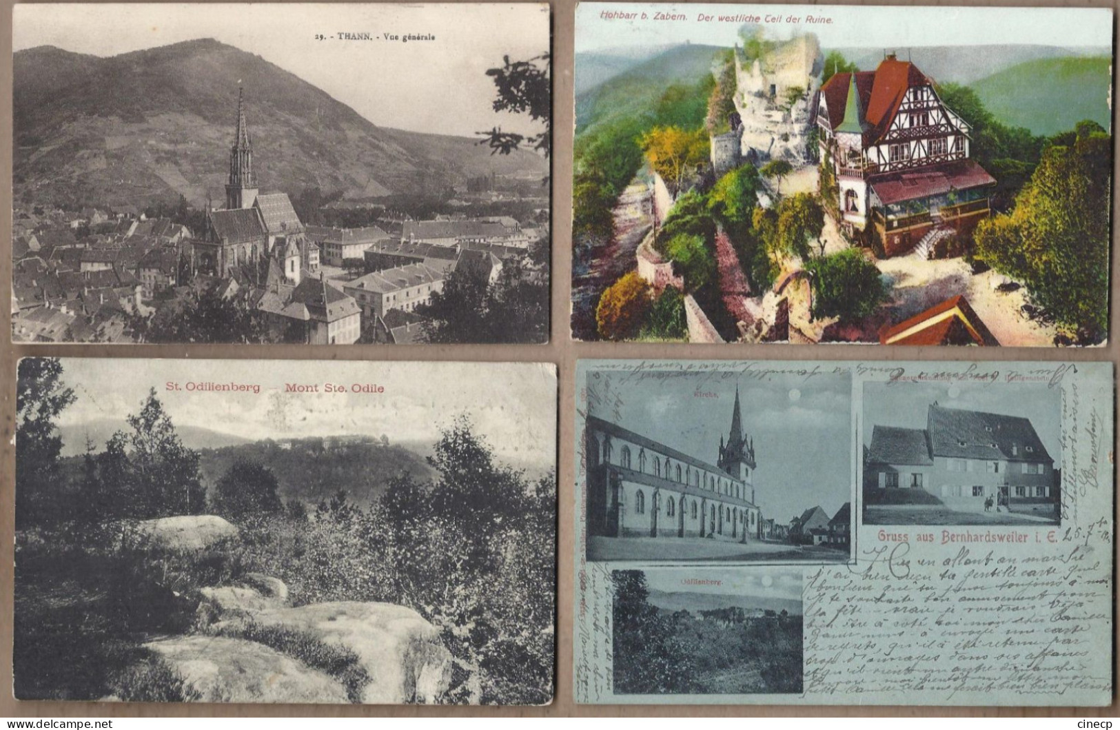 LOT 20 CPA CPSM ALSACE 67 68 - VILLAGES CENTRES GRUSS Vues Générales ANIMATIONS DOUANE HOTEL AUTOMOBILES - Andere & Zonder Classificatie