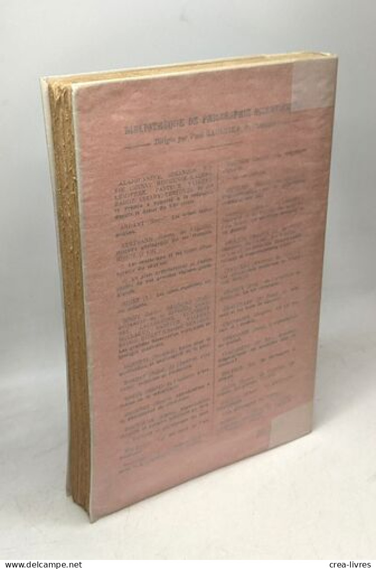 La Genèse Et La Valeur De La Connaissance Positive / Bibliothèque De Philosophie Scientifique - Psychology/Philosophy