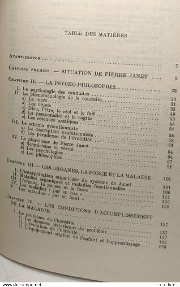 Psycho-philosophie De Philippe Janet - Psychologie/Philosophie