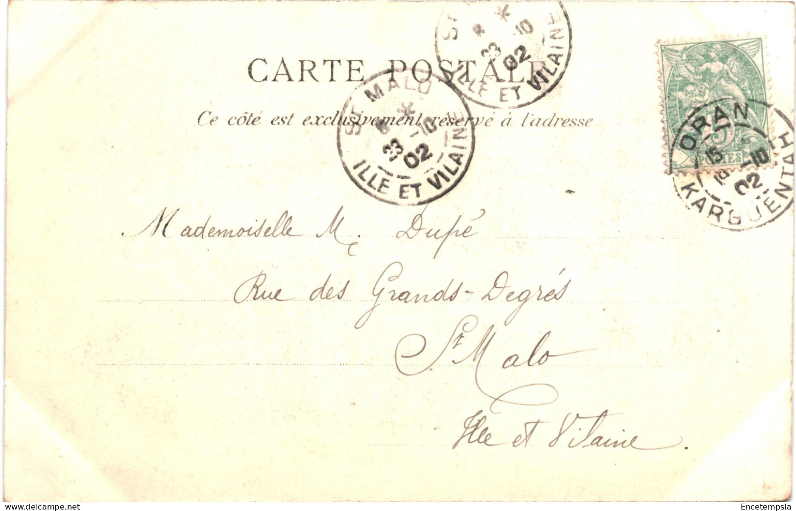 CPA Carte Postale Algérie  Oran Le Port  1902 VM80593 - Oran