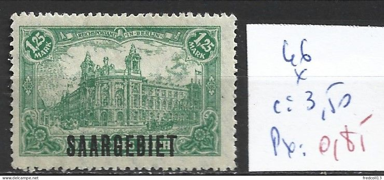 SARRE 46 * Côte 3.50 € - Unused Stamps