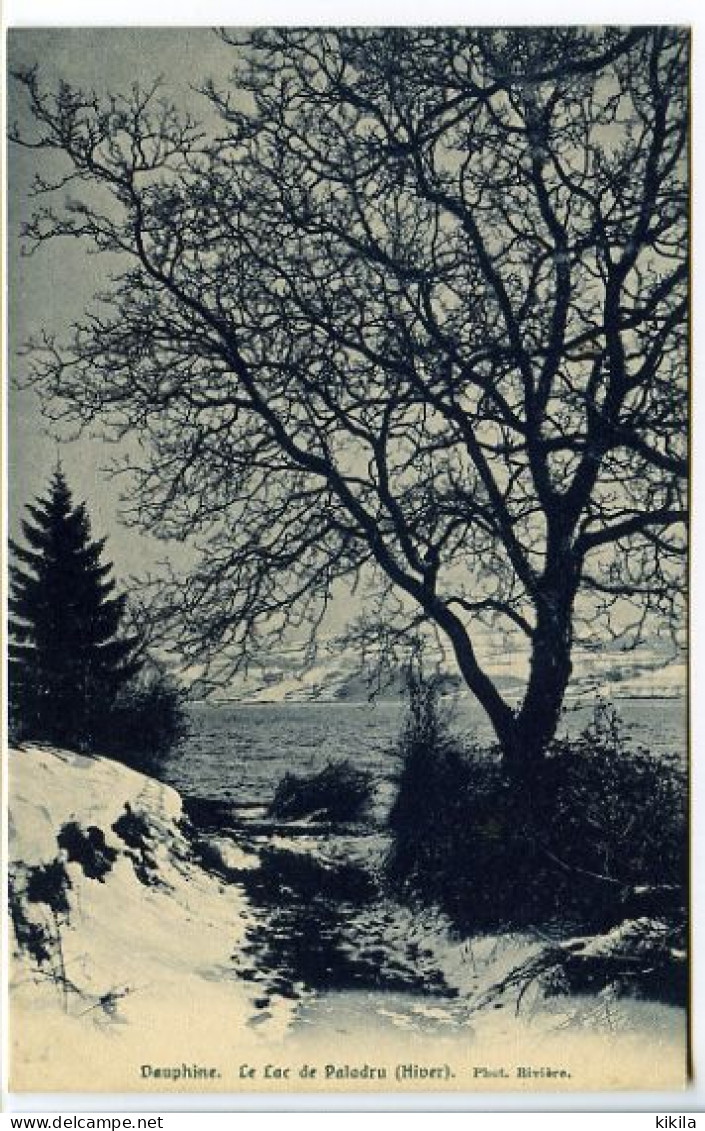 CPA  9 X 14  Isère Le Lac De PALADRU  (hiver)  Phot. Rivière - Paladru