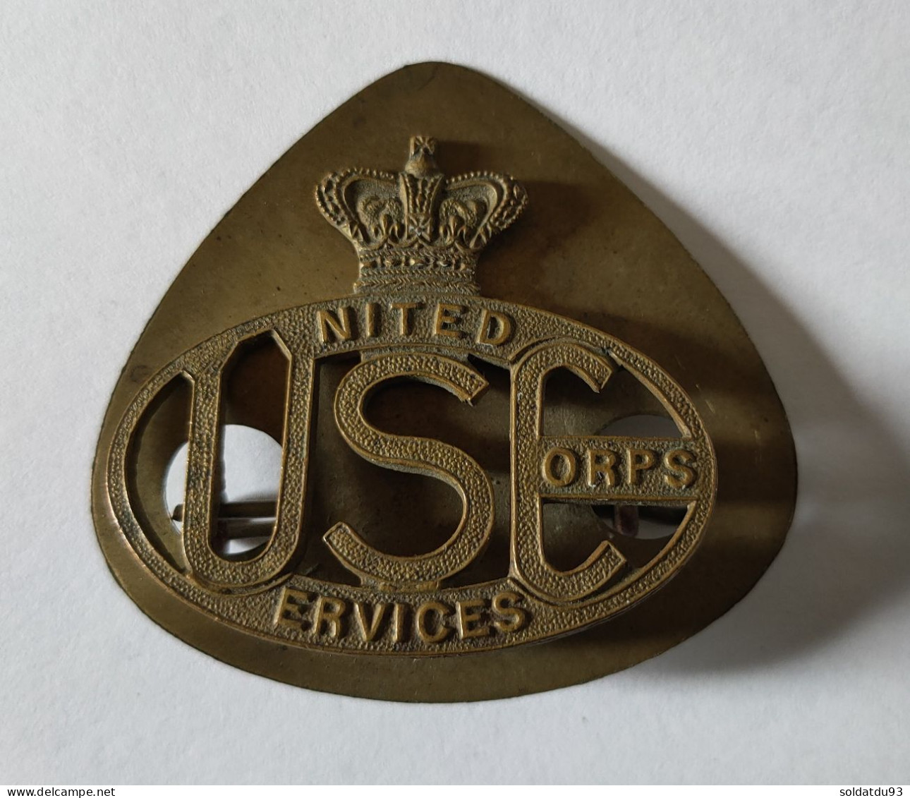 'insigne De Casquette Du United Services Corps - 1914-18