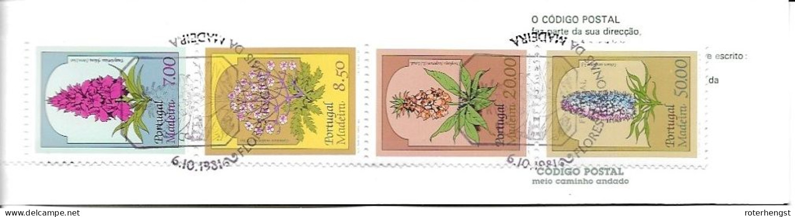 Portugal Madeira Cancelled Flower Booklet - Madère
