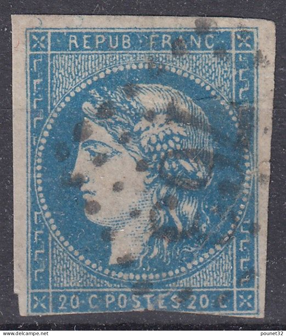 TIMBRE FRANCE BORDEAUX N° 44B OBLITERATION GC 763 - COTE 900 € - DEFECTUEUX - 1870 Ausgabe Bordeaux