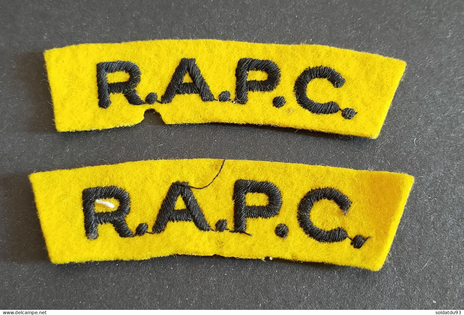 Royal Army Pay Corps (RAPC) Titre D'épaule  WW2 - 1939-45