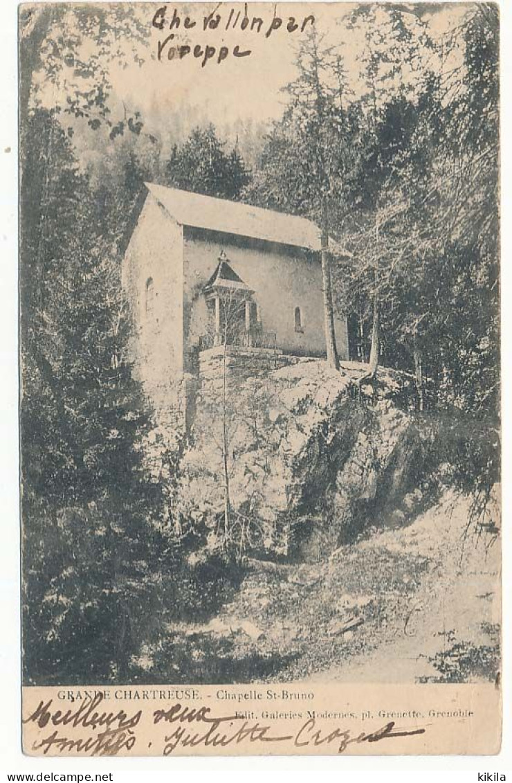 CPA 9 X 14 Isère GRANDE CHARTREUSE  Chapelle St Bruno   Carte Précurseur - Chartreuse