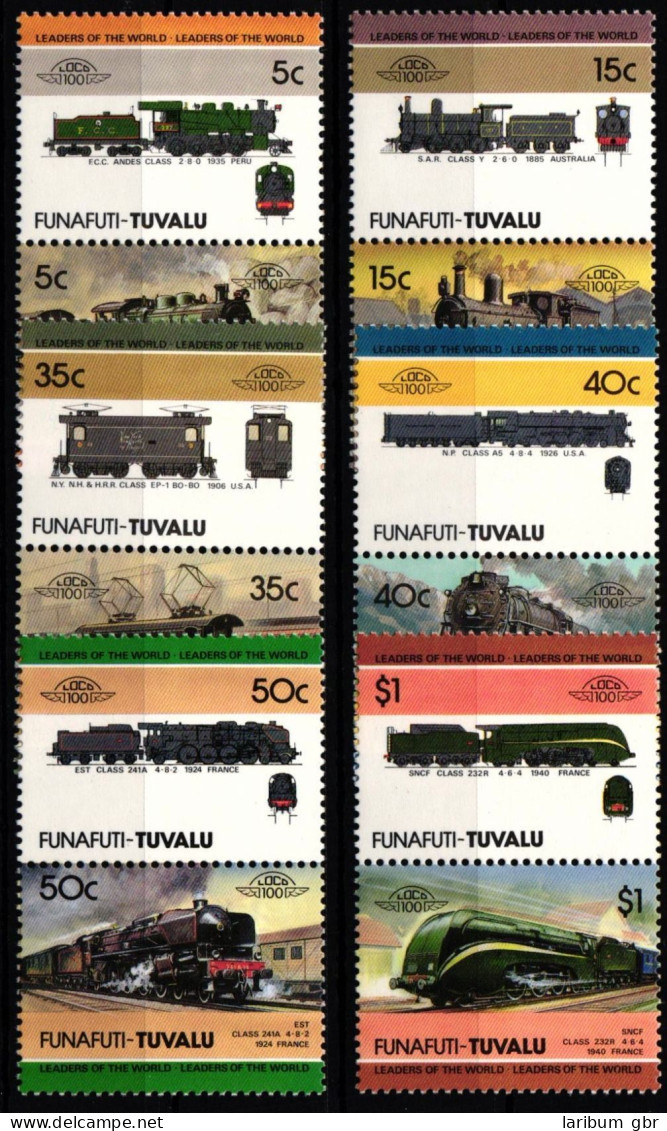 Tuvalu Funafuti 45-56 Postfrisch Als 6 Paare #KP924 - Trains