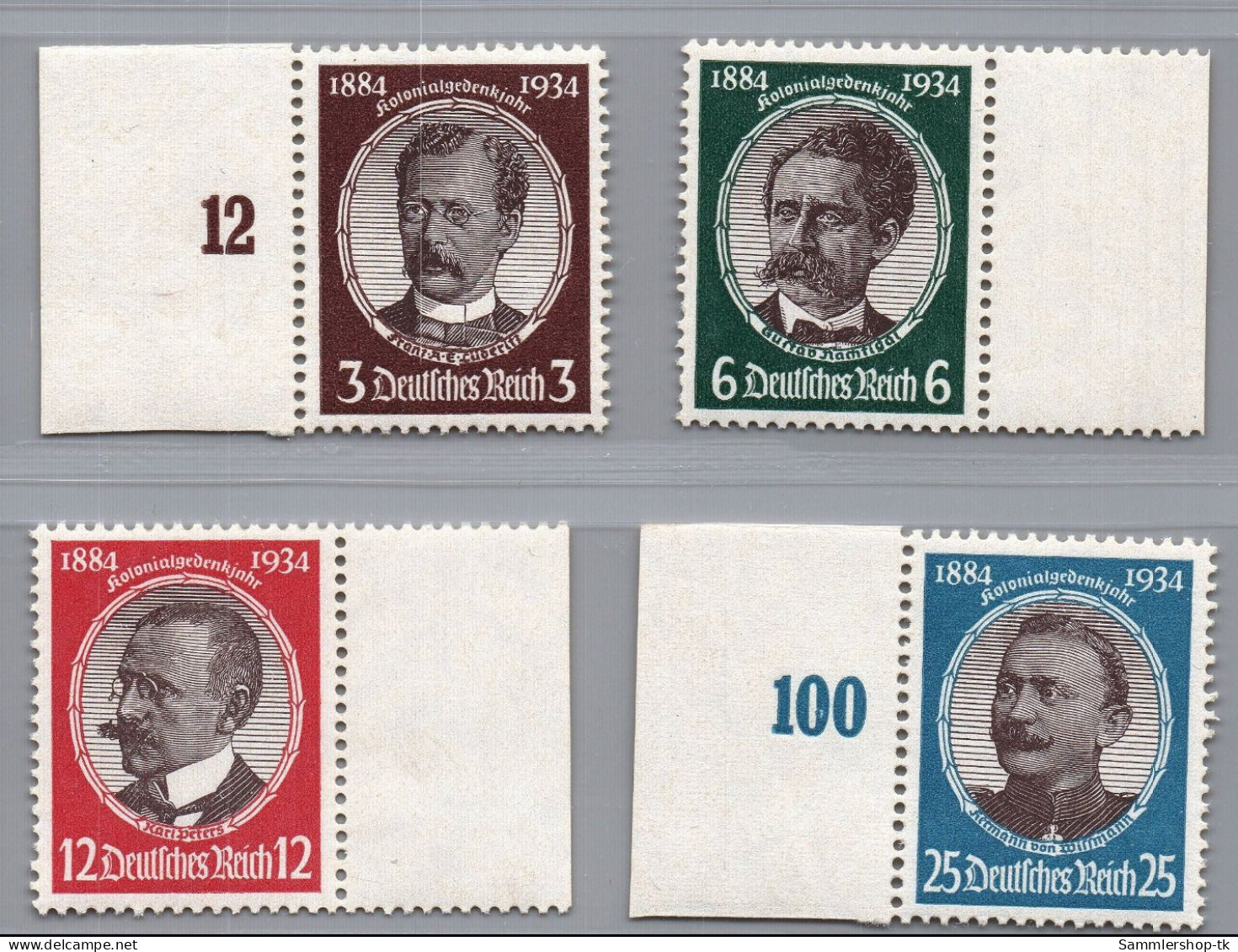 Deutsches Reich Michel Nummer 540 - 543 Postfrisch - Andere & Zonder Classificatie
