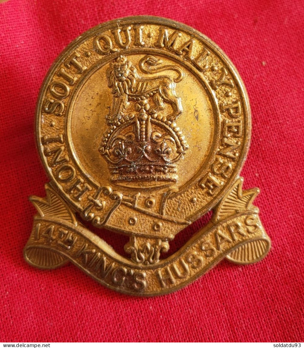 Insigne De Casquette  Des Hussards Du Roi Du 14e  Ww1 - 1914-18