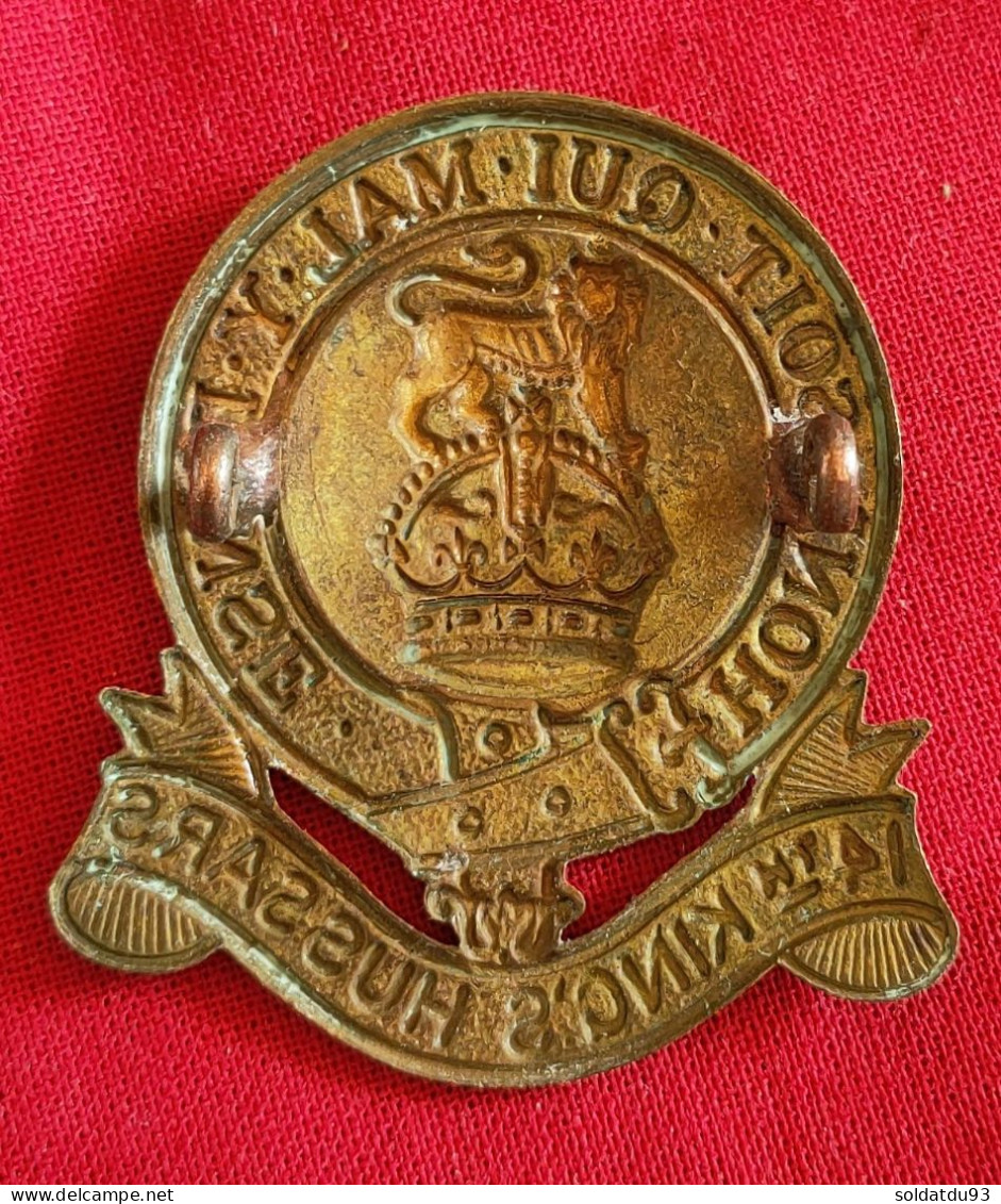 Insigne De Casquette  Des Hussards Du Roi Du 14e  Ww1 - 1914-18