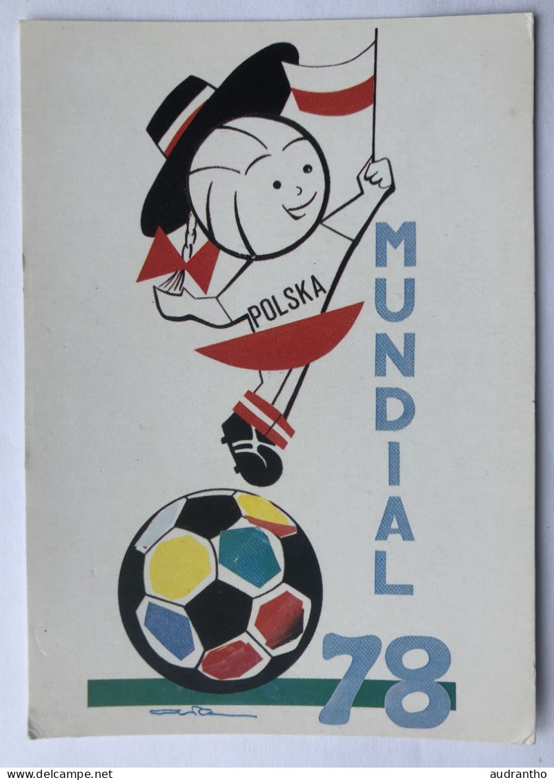 Carte Postale Illustrateur Football - MUNDIAL 78 Polska - Coupe Du Monde Argentina 1978 - Pologne - Voetbal