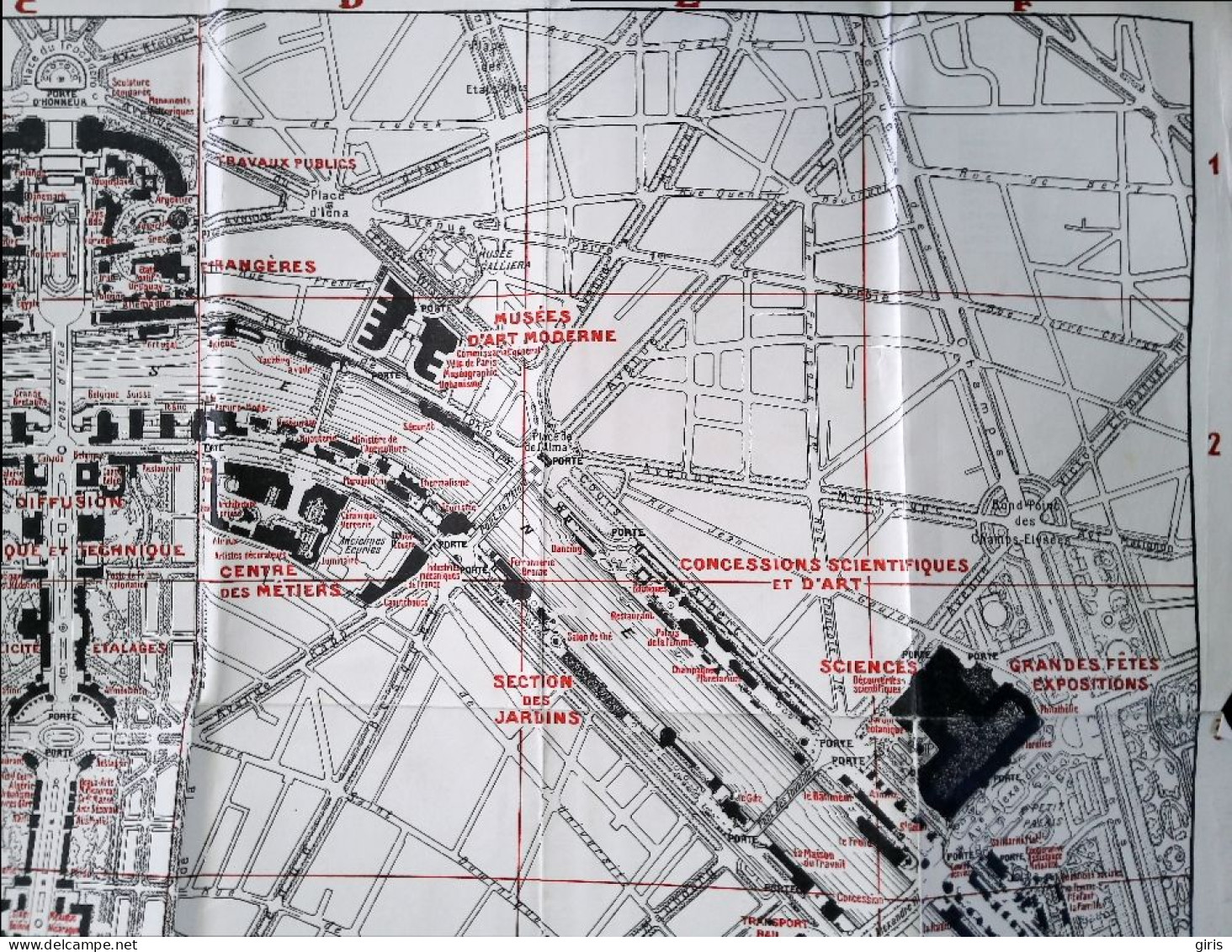 Dépliants Touristiques - Plan De L'Exposition Internationale - Arts Et Techniques Paris 1937 - Dépliants Touristiques