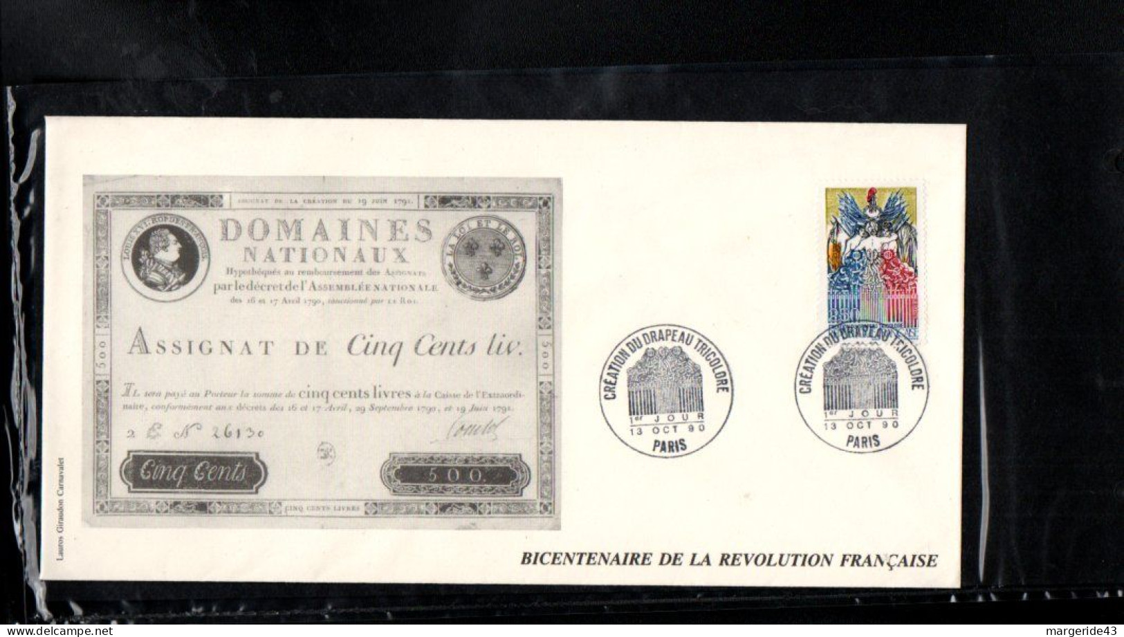 BICENTENAIRE REVOLUTION FRANCAISE 100 FDC ET LETTRES DANS UN CLASSEUR AVEC ETUI - 1 ere PARTIE