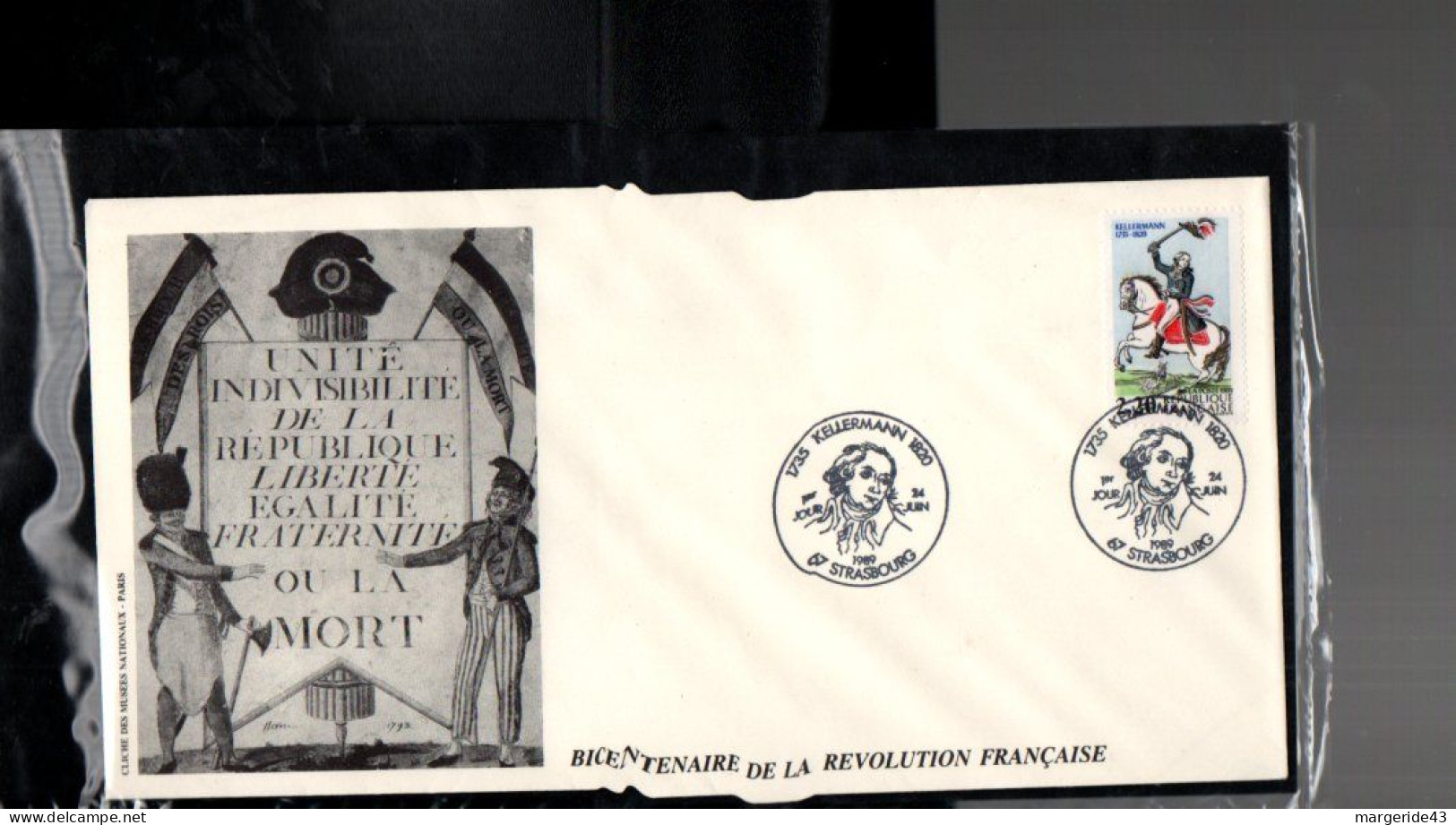 BICENTENAIRE REVOLUTION FRANCAISE 100 FDC ET LETTRES DANS UN CLASSEUR AVEC ETUI - 1 ere PARTIE