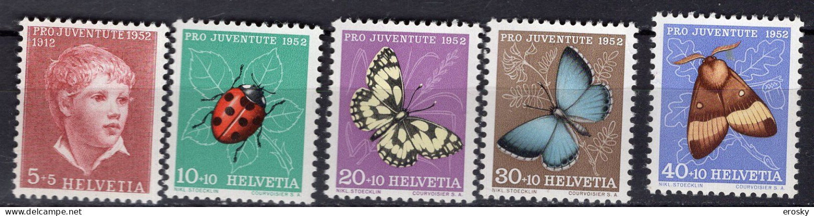 T3678 - SUISSE SWITZERLAND Yv N°526/30 ** Pro Juventute - Unused Stamps