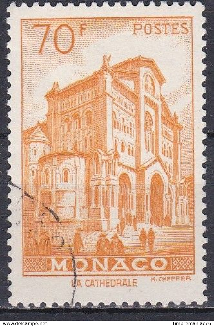 Monaco  TUC 1957 YT 488 Ob - Gebraucht