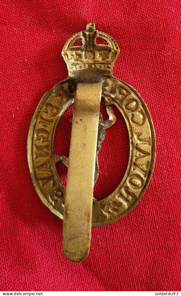 Insigne De Casquette Du Royal Corps Of Signals Ww1 Ww2 - 1914-18