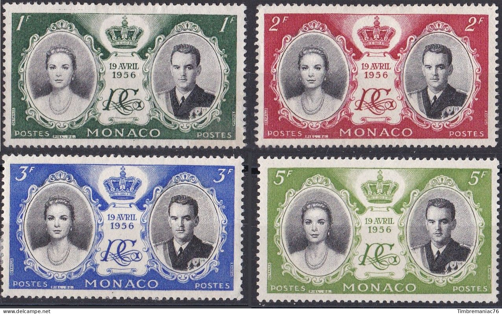 Monaco TUC 1957 YT 473 à 476 Neufs - Unused Stamps