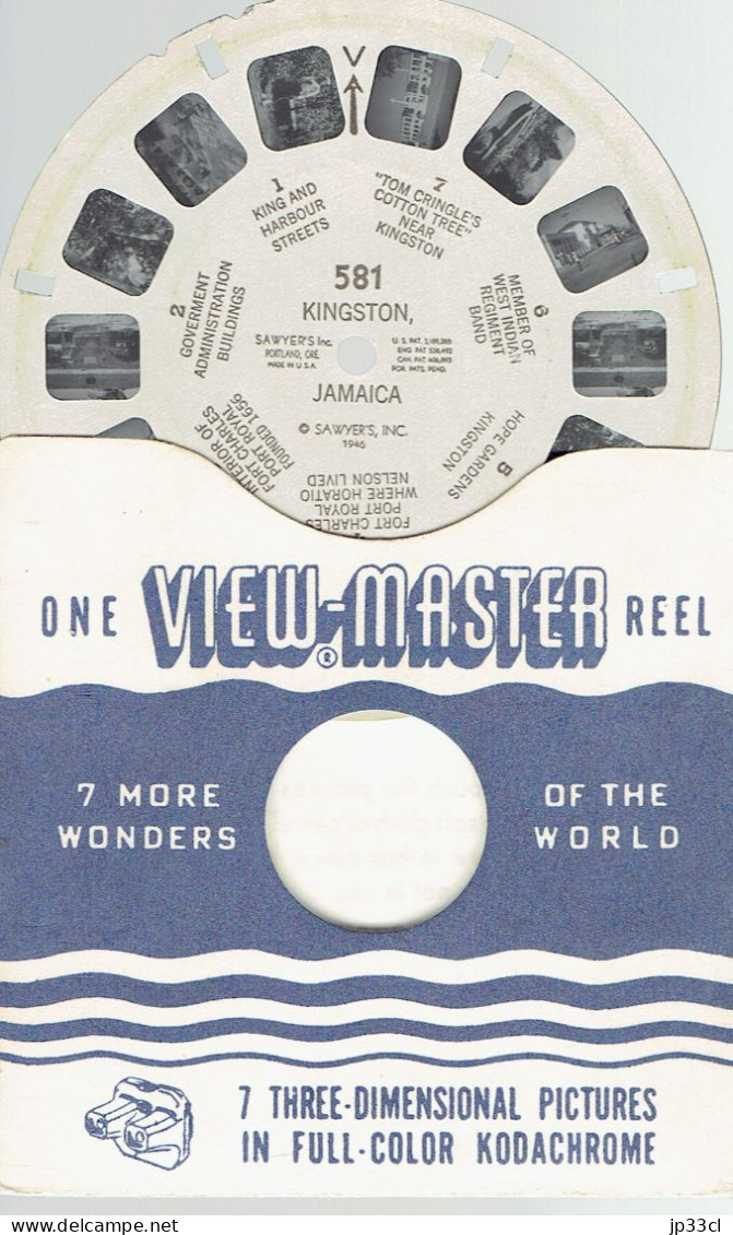 Kingston Et La Jamaïque (Disque Pour Stéréoscope View-Master) - Stereoscoopen