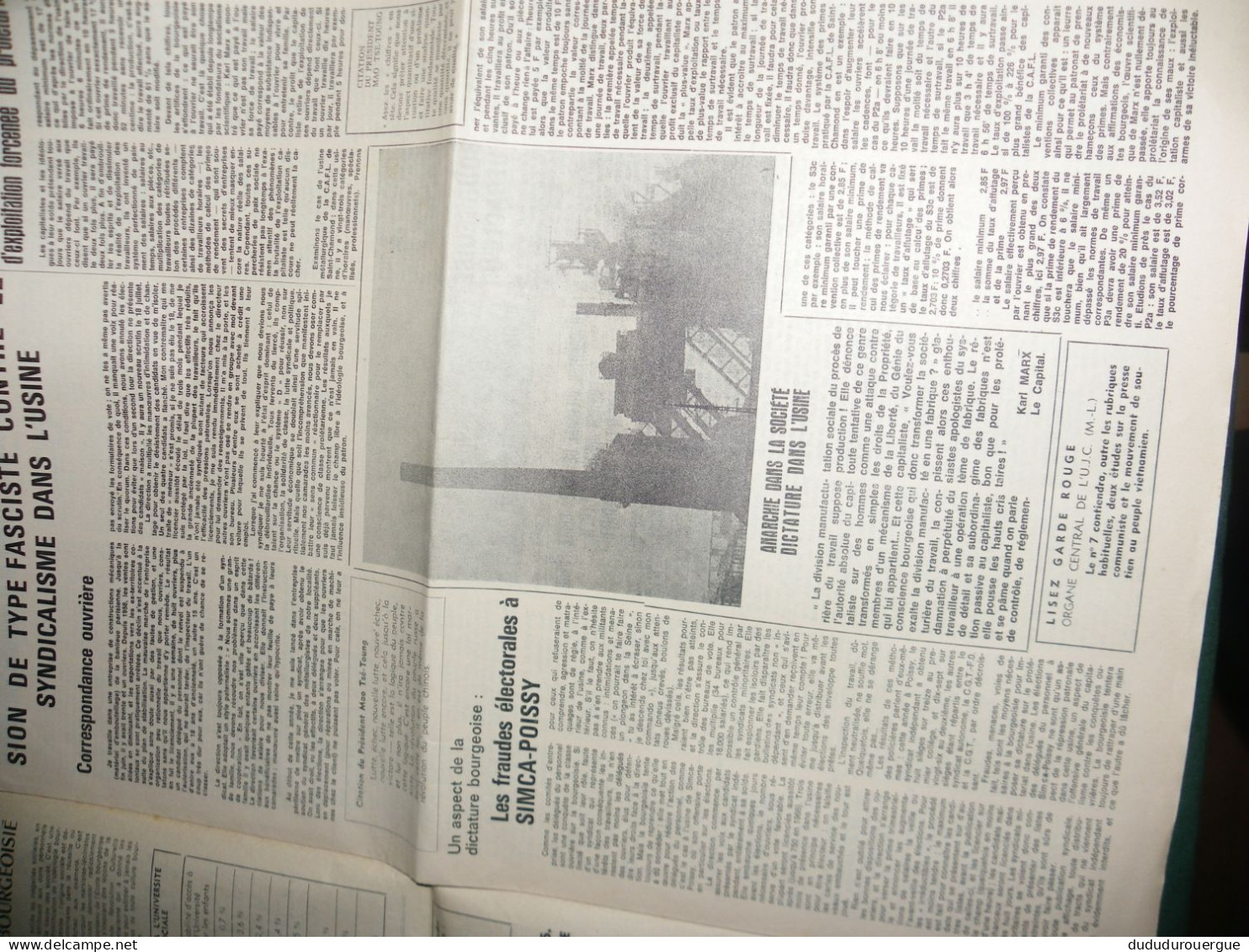 " SERVIR LE PEUPLE " JOURNAL DE L UNION DES JEUNESSES COMMUNISTES ( MARXISTE LENINISTE ) LE N ° 2 15 Juillet 1967 - 1950 à Nos Jours