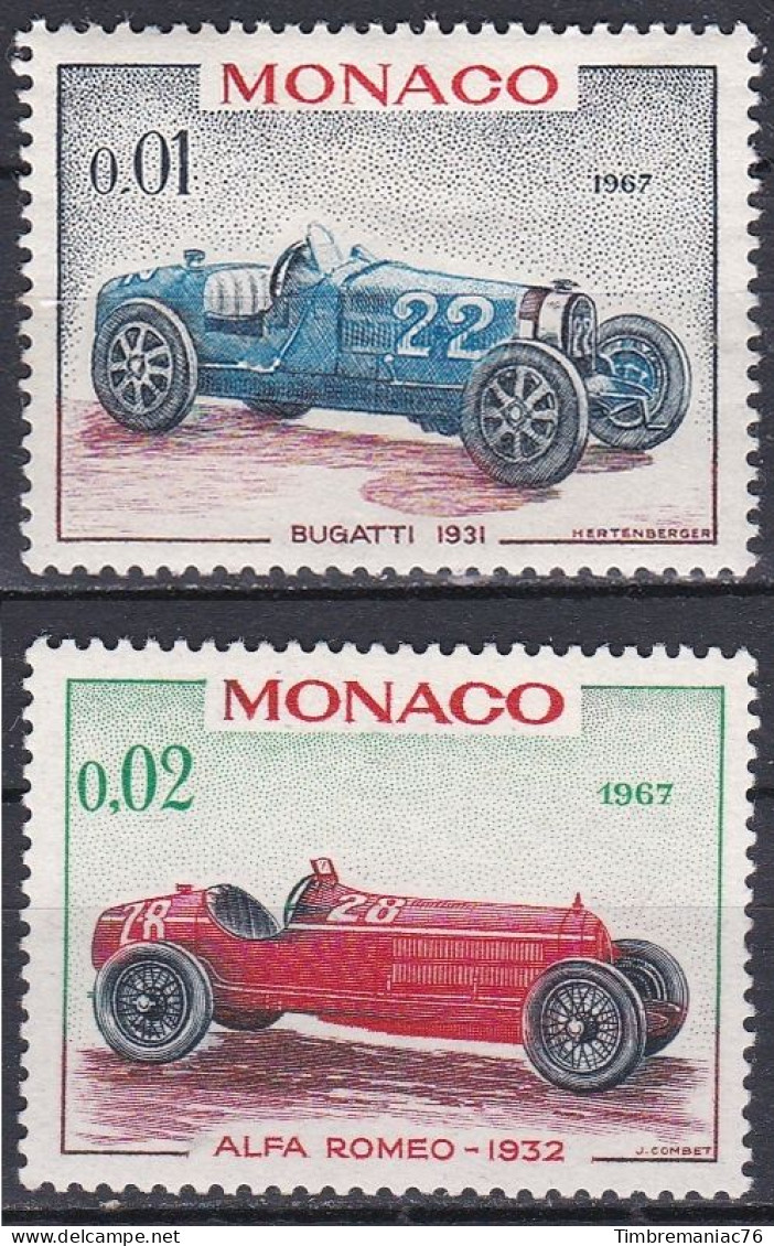 Monaco  TUC 1967 YT 708-709 Neufs - Ongebruikt