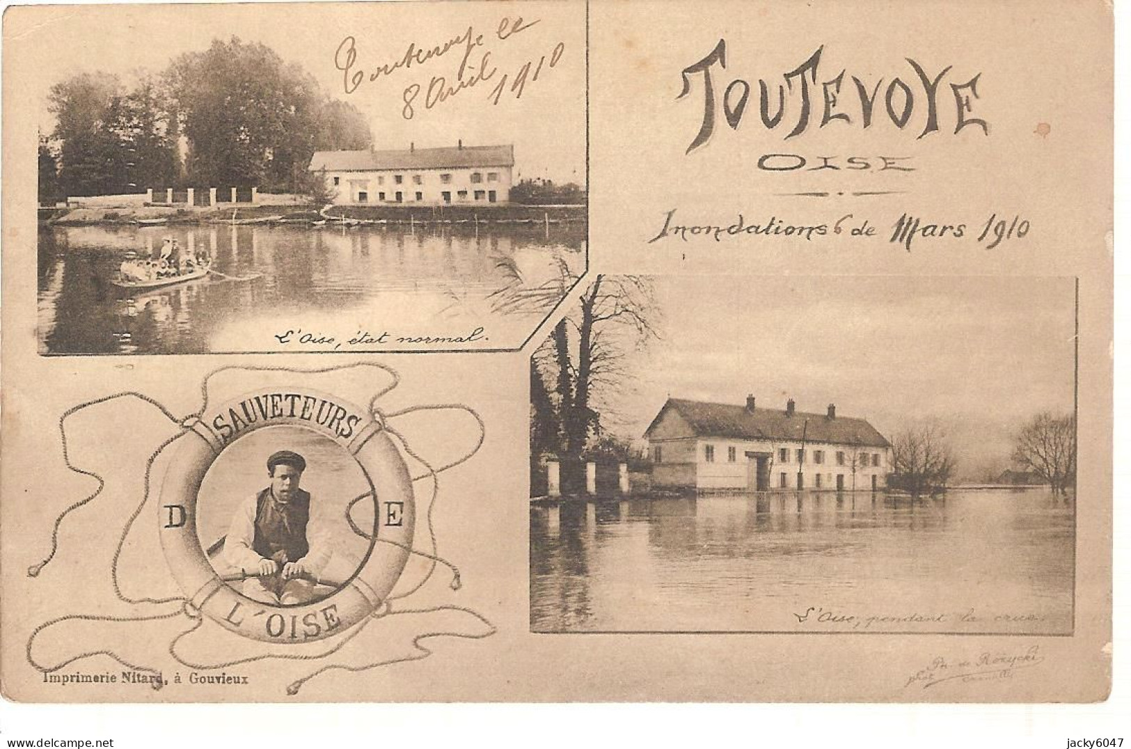 60 - Gouvieux - Toutevoye - Inondations De Mars 1910 - Gouvieux