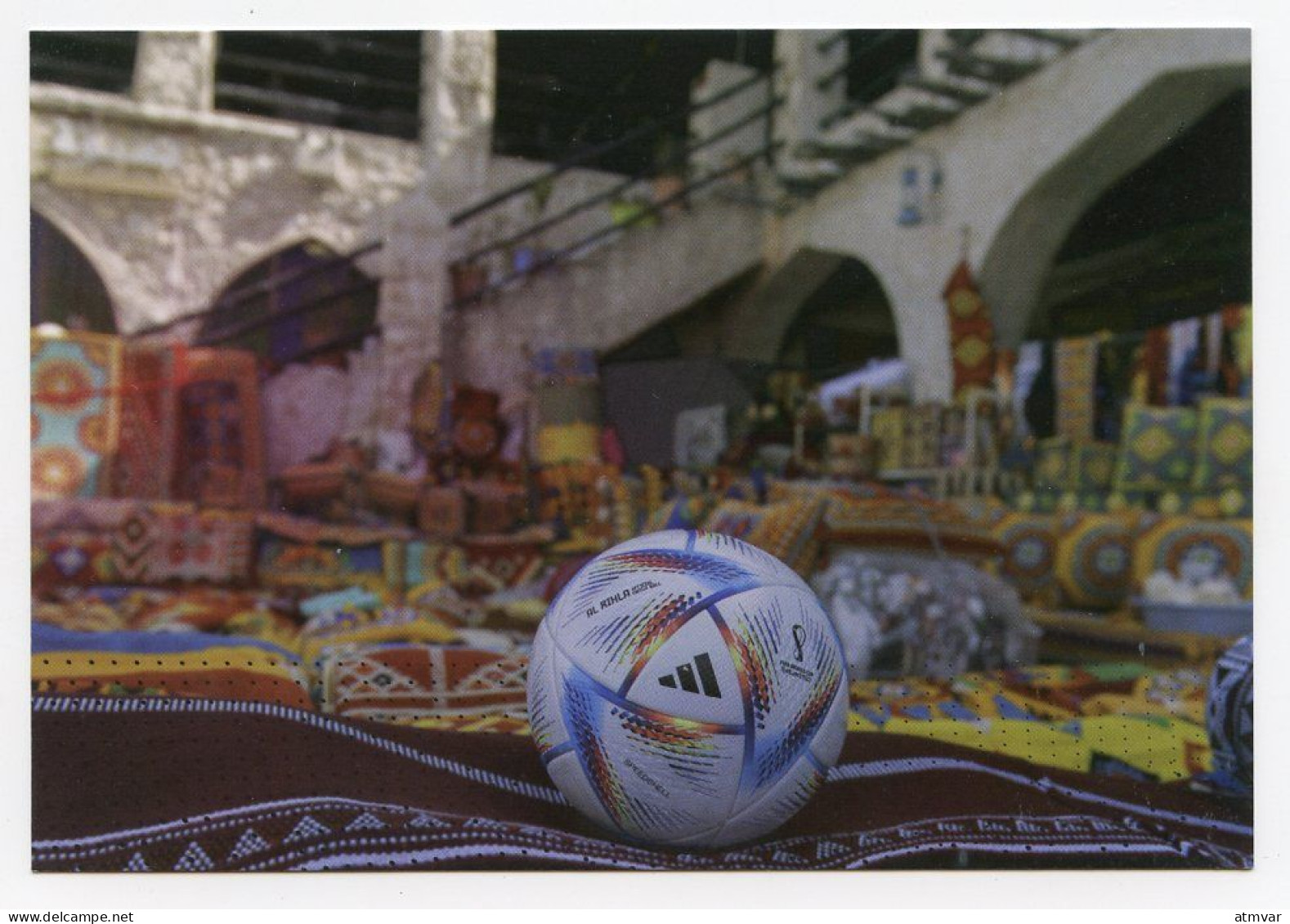 QATAR (2022) Postcard - FIFA WORLD CUP QATAR 2022 Official Match Ball, Balón, Ballon, Football, Futbol - Qatar