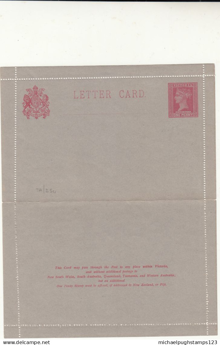 Victoria / Stationery Letter Cards - Sonstige & Ohne Zuordnung