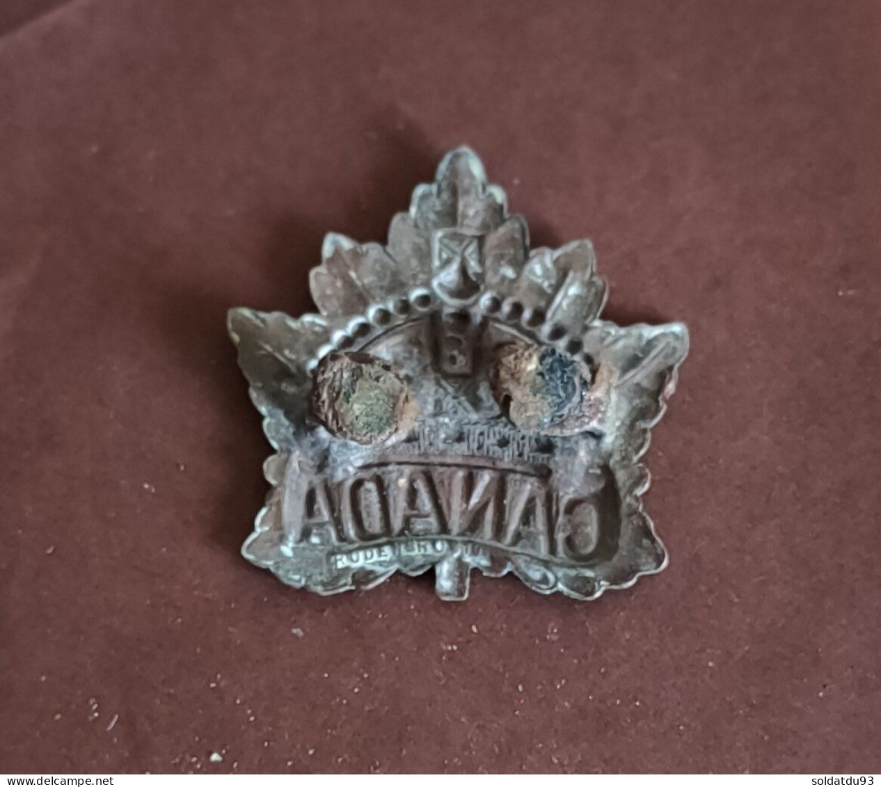 Insigne De Col CEF Du Corps Canadien - 1914-18
