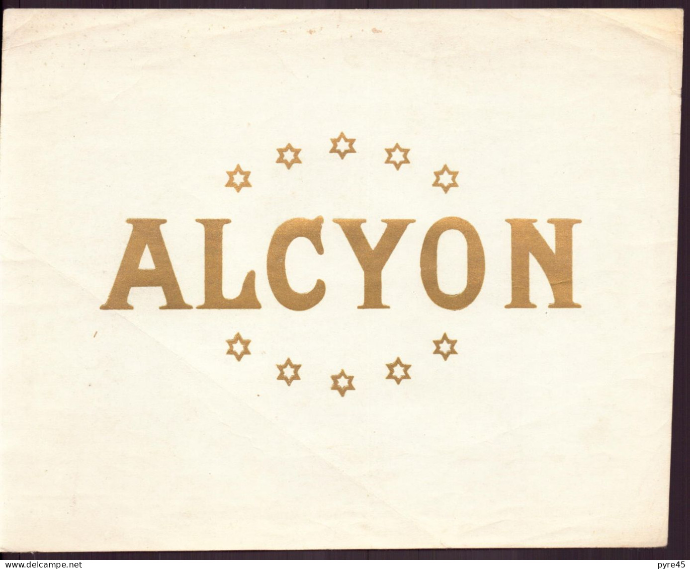 Etiquette Boite De Cigares " Chromo " ( 20 X 15.5 Cm ) " Alcyon - Articoli Pubblicitari