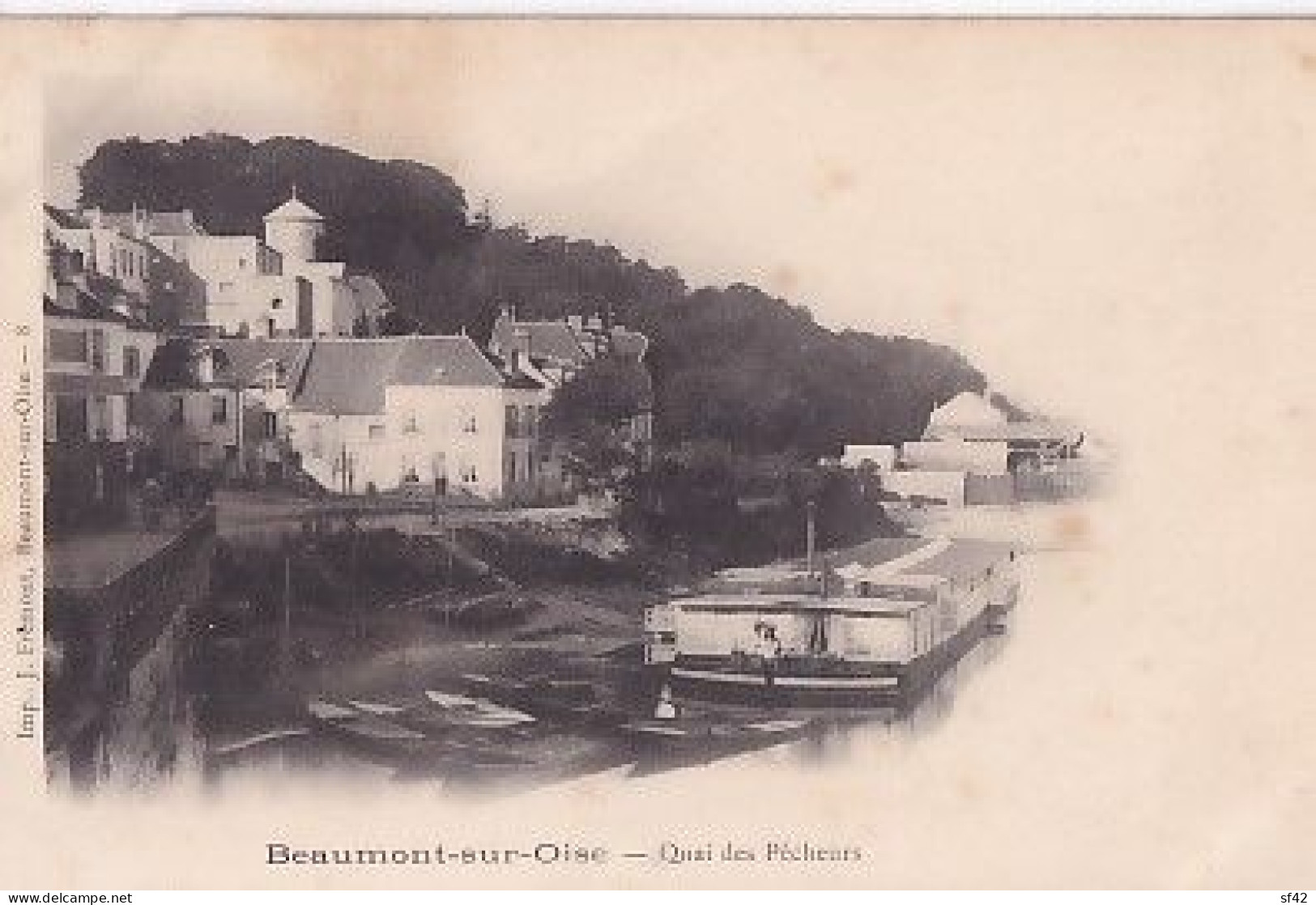 BEAUMONT SUR OISE           QUAI DES PECHEURS  BATEAU LAVOIR     PRECURSEUR - Beaumont Sur Oise