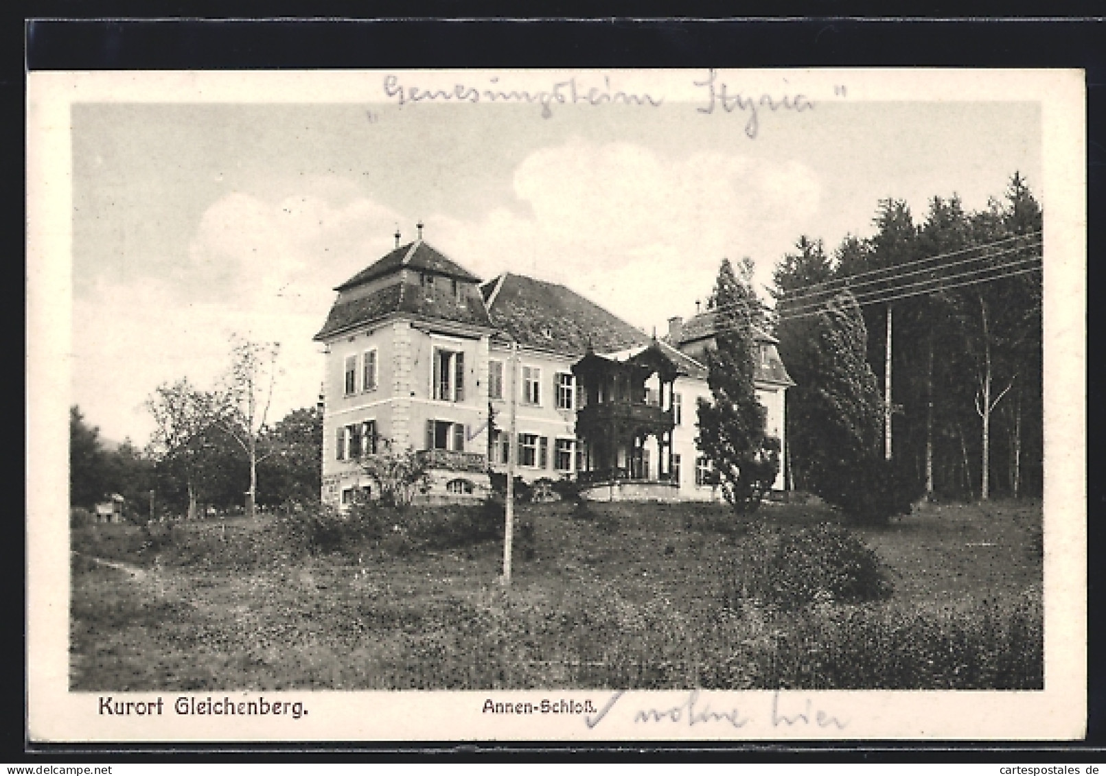 AK Gleichenberg, Das Genesungsheim Annen-Schloss  - Autres & Non Classés