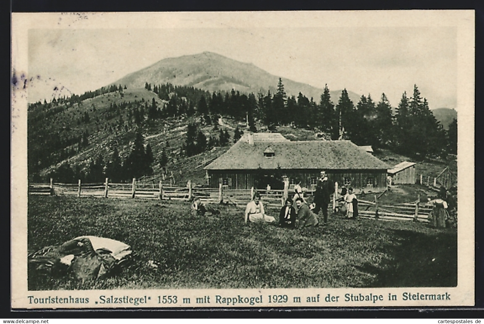 AK Maria Lankowitz, Stubalpe, Das Touristenhaus Salzstiegel Mit Rappkogel  - Autres & Non Classés