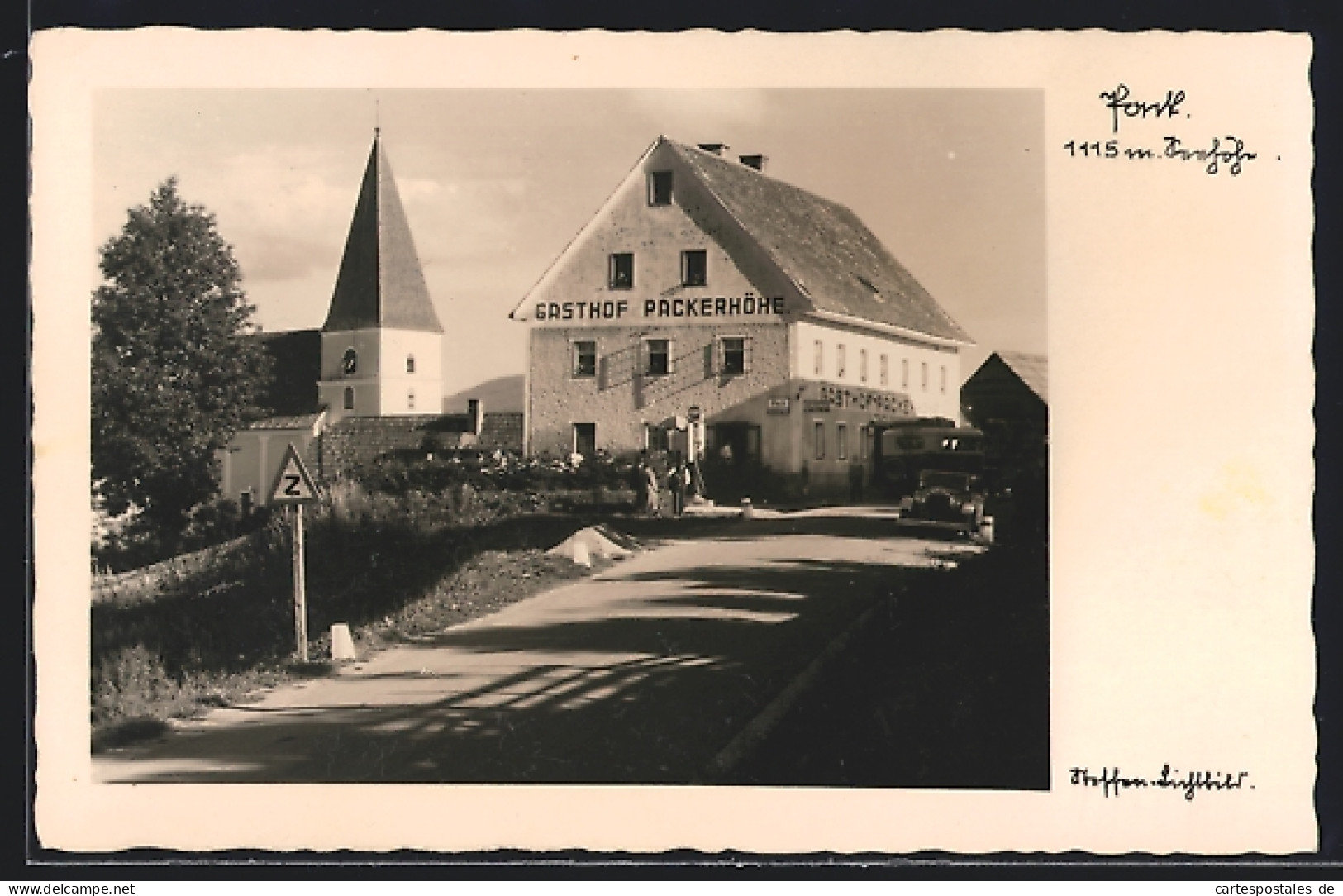 AK Pack, Der Gasthof Packerhöhe Und Die Kirche  - Sonstige & Ohne Zuordnung